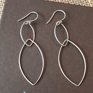Silpada Interlocking Link Sterling Dangle Earrings